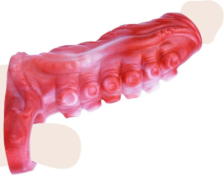 Monster Silicone Penis Sleeve Extender with Textured Design