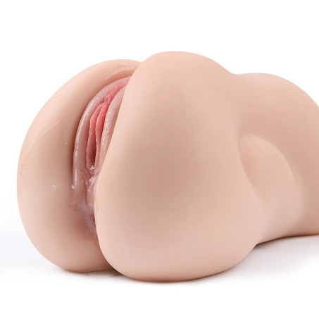 Freya 2 In 1 Pocket Pussy Toy with Fat Lip Vagina and Tight Anal
