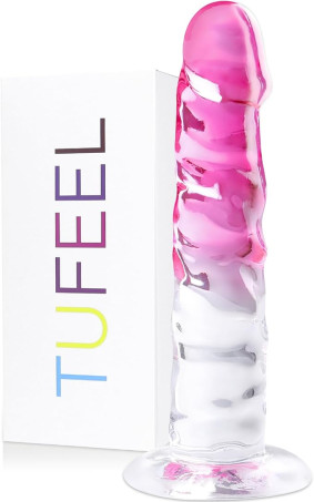 Dual-Tone Pink TPE Realistic Dildo with Suction Cup