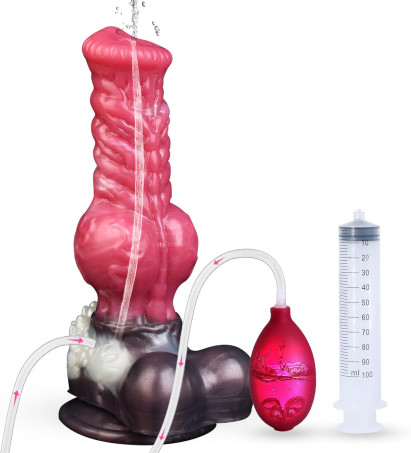 Squirting Dildo Realistic Big Wolf Dildos with Knot