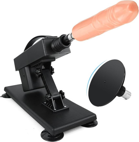 Adjustable-Angle Automatic Sex Machine with Suction Cup Base