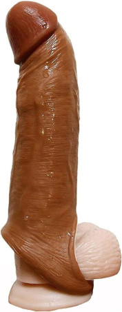 Bigger Soft Realistic Sheath Extender Sheath for Men Reusable Male Enhancement Extension Sheath