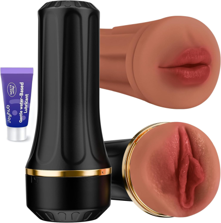 EINSEO Sex Toys Male Masturbator with Dual Sleeves