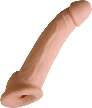 Super Big New Soft Silicone Sleeve Extension Sheath Extender for Men Male Enhancement Extension Sleeve Girth Best Gift