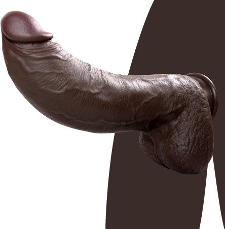 11.6in Huge Thick Big Black Dildo