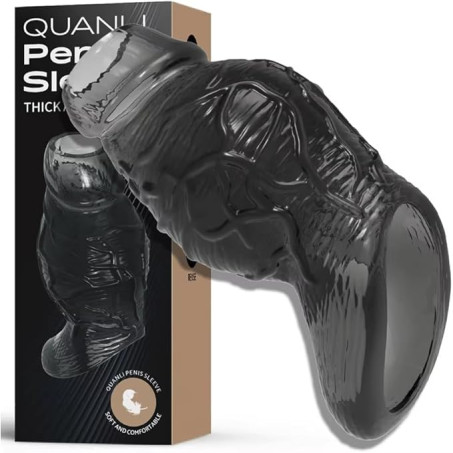 Realistic Open-Tip Penis Extender & Stamina Ring