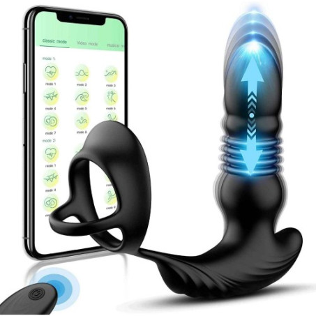 Cock Ring With Prostate Massager App Control