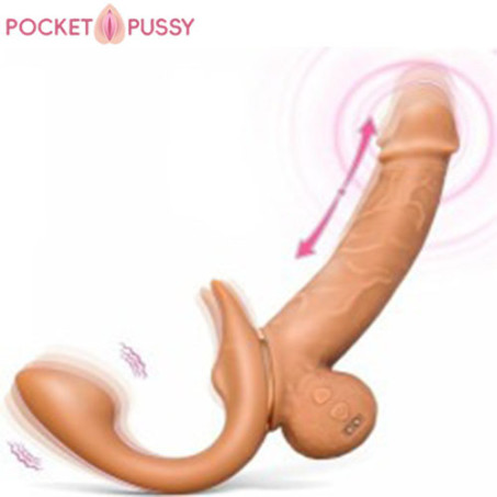 Strapless Strap On Double Ended Dildo Female Sex Toy In Pakistan