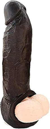 Reusable Realistic Penis Sleeve Extender for Men