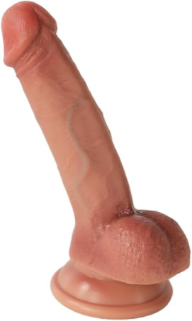 6.8-Inch Beginner-Friendly Dual-Density Realistic Silicone Dildo