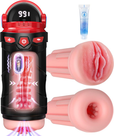  LCD Display Penis Training Stroker Sex Machine