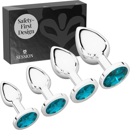 Session Jewel Butt Plug Beginner 4 Piece Set 