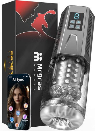 AI Interactive Video-Sync Multi-Function Automatic Male Masturbator