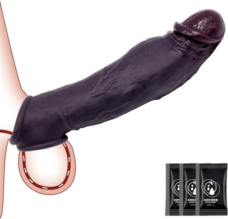 Liquid Silicone Penis Sleeve with Support Ring