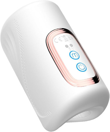 Open-Ended Vibrating & Tapping Automated Male Masturbator Cup