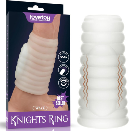 Lovetoy Vibrating Penis Sleeve with Cock Ring