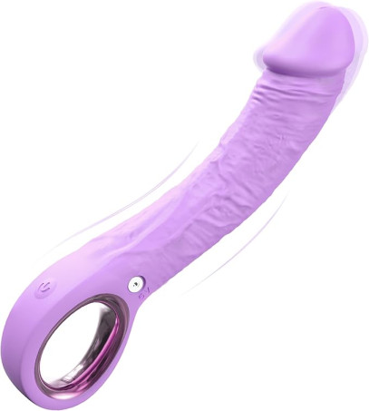7.8-Inch Realistic Vibrating Silicone Dildo