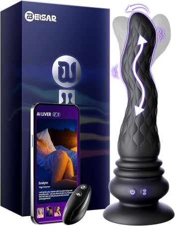 3-in-1 Prostate Massager and Wave-Motion Anal Vibrator with Suction Base