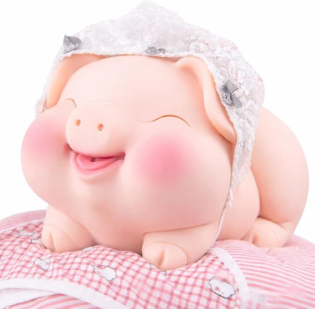 Adorable Cute Piggy Design Dual-Channel 5.1 lb TPE Animal Masturbator