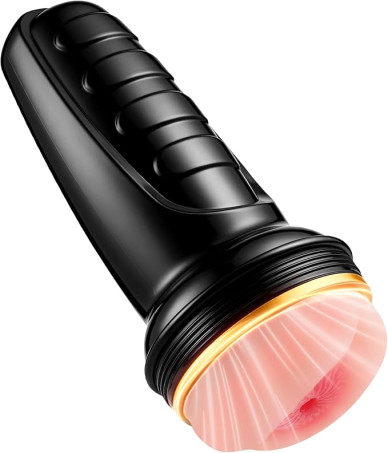 7.3-Inch Textured TPE Anal Masturbator Cup with Adjustable Suction
