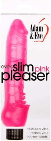 Adam & Eve Pink Realistic Vibrating Dildo with Clitoral Stimulator