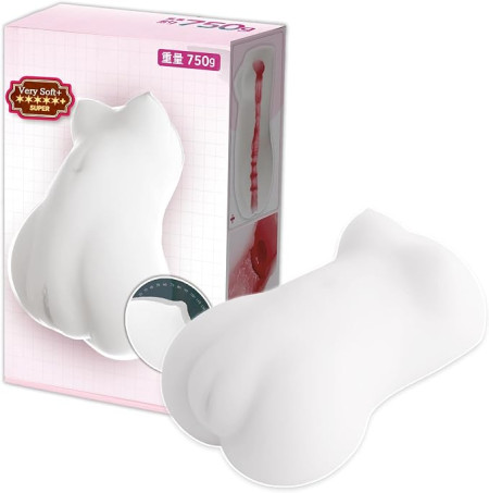 Crystal Double-Layer Soft Winged TPE Pocket Masturbator Cup