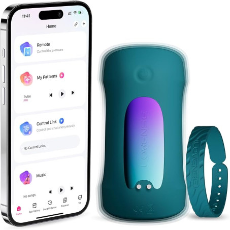 Lovense Gush 2 App-Controlled Vibrating Cock Ring and Masturbator