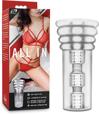 X5 Plus TPE Clear Open-Ended Triple-Chamber Pocket Stroker