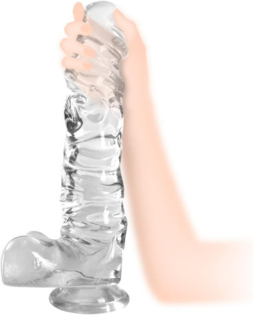 XXL Clear G spot Dildo for Women