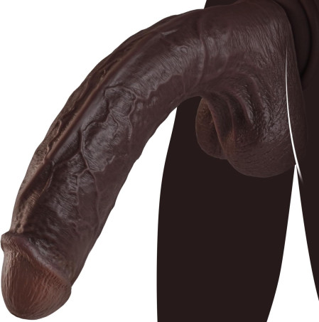 11 Inch Realistic Big Black Dildo Sex Toy