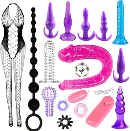 Comprehensive BDSM Adult Toy Set with Bondage Kit and Intimate Novelties